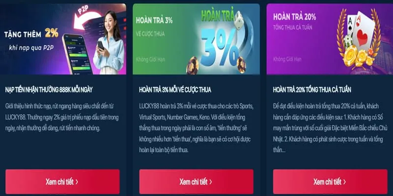 Hình ảnh các chương trình ưu đãi hấp dẫn tại xs9988 link vào